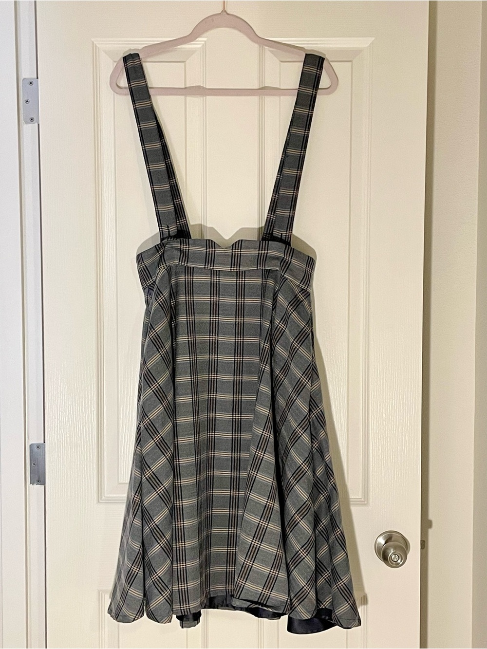 ModCloth Plaid Suspender Skirt Medium 8